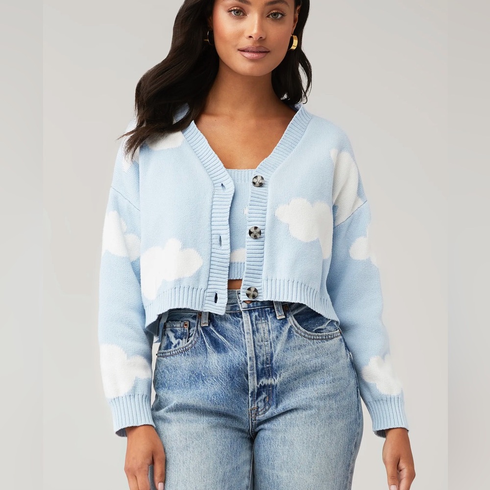 Callahan Meg cardigan cloud knit set